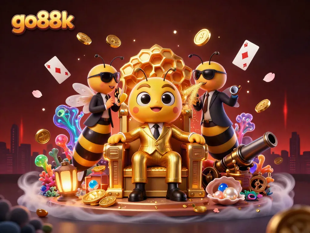 Experience the thrilling world of go88k with vibrant casino elements and charismatic characters.