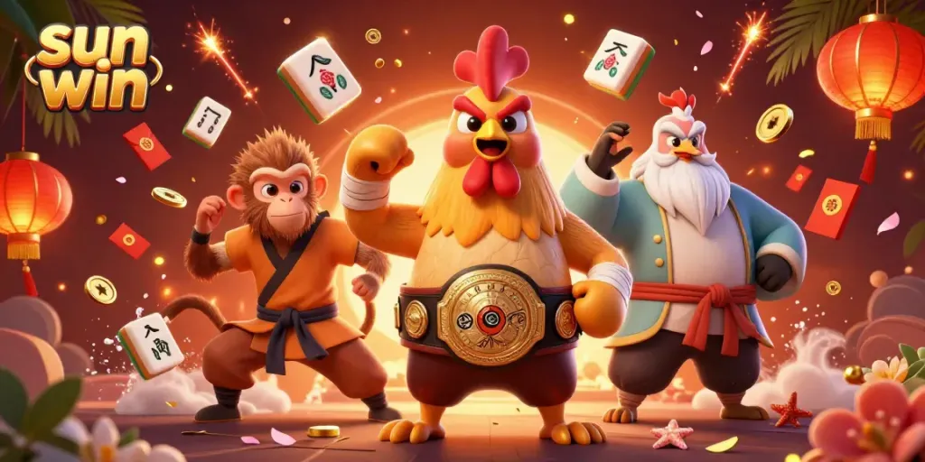 Experience thrilling moments at sun win with dynamic characters and vibrant casino elements.
