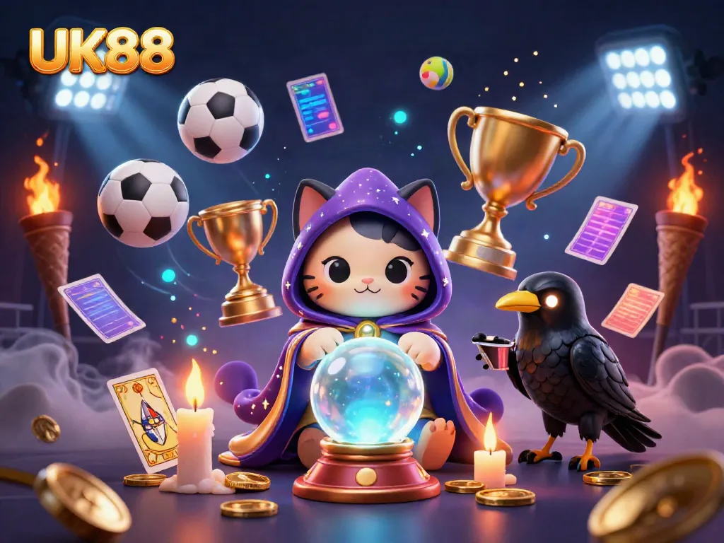 Experience exhilarating sports betting thrills with UK88 in this vivid 3D illustration.