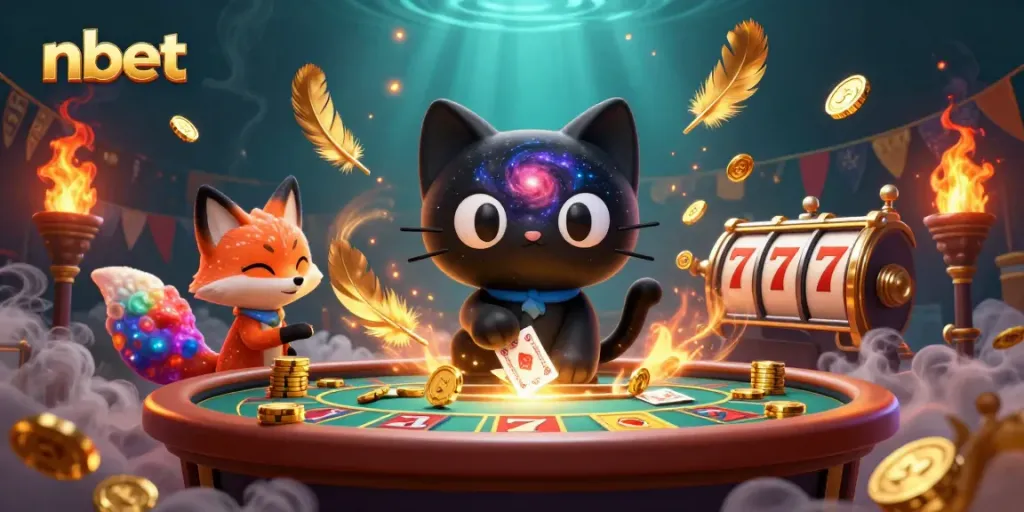 Engage with nbet’s cosmic casino scene featuring vibrant characters and thrilling slot games.
