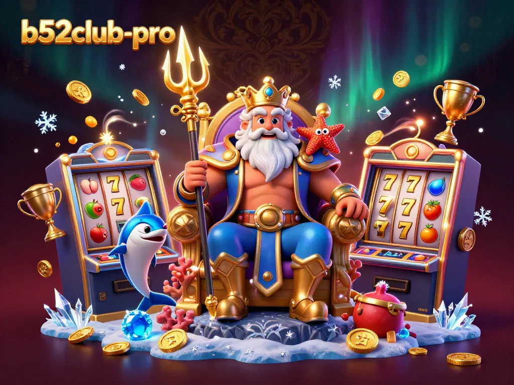 Join the excitement at b52club-pro with Neptune and dynamic slot games illustrated in vivid detail!