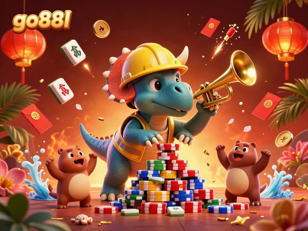 Engage in thrilling gameplay at go88l with a celebration of casino elements, vibrant characters, and rich visuals.