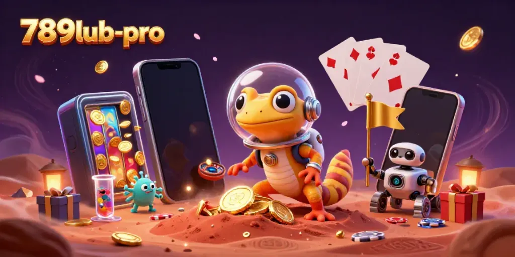 Engage in vibrant slot gaming with 789lub-pro in a 3D casino on Mars