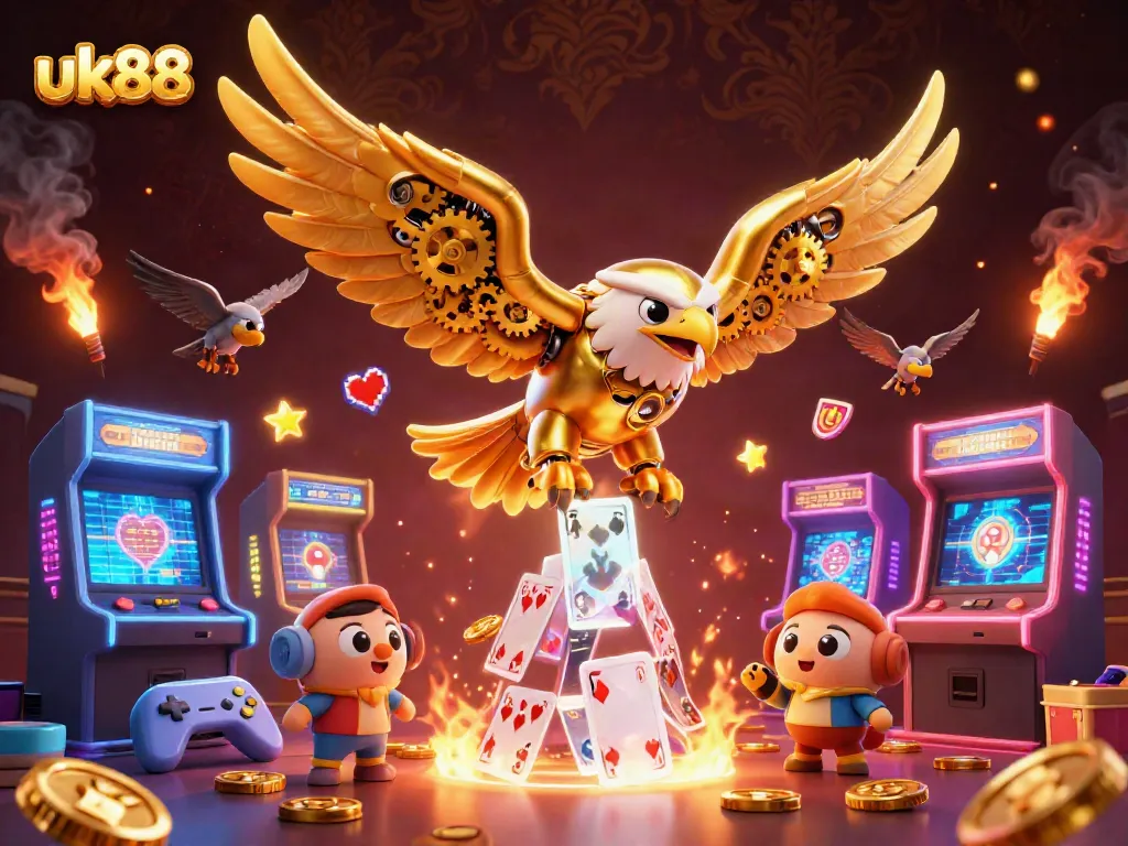 uk88 enhances your gaming experience with vibrant slots and casino games, showcasing excitement and visual splendor.