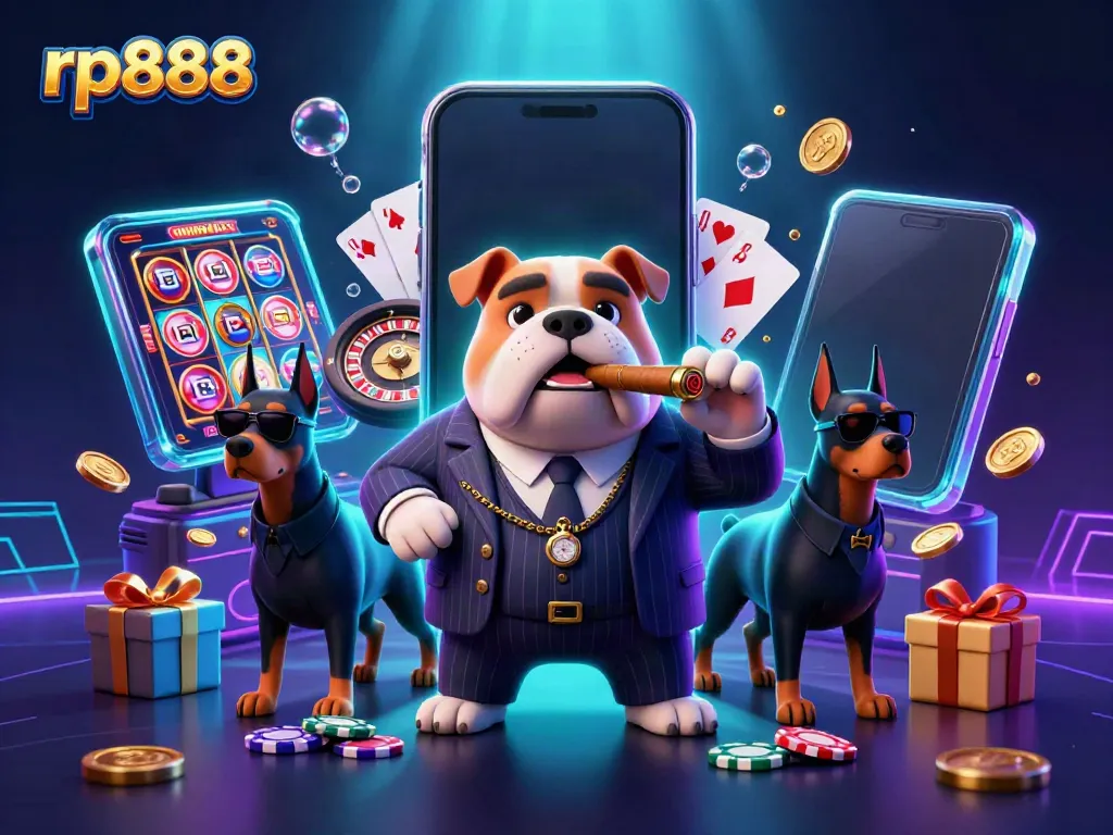Spin the reels and win big with rp888 at this vibrant casino scene.