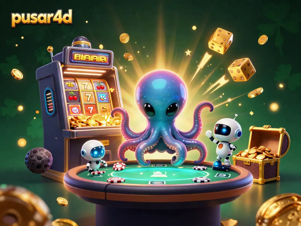Join the excitement at pusar4d with playful alien characters and dynamic slot machine action