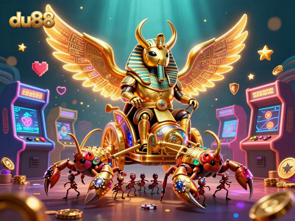 Join the excitement with du88 while playing vibrant casino games surrounded by sparkling characters.
