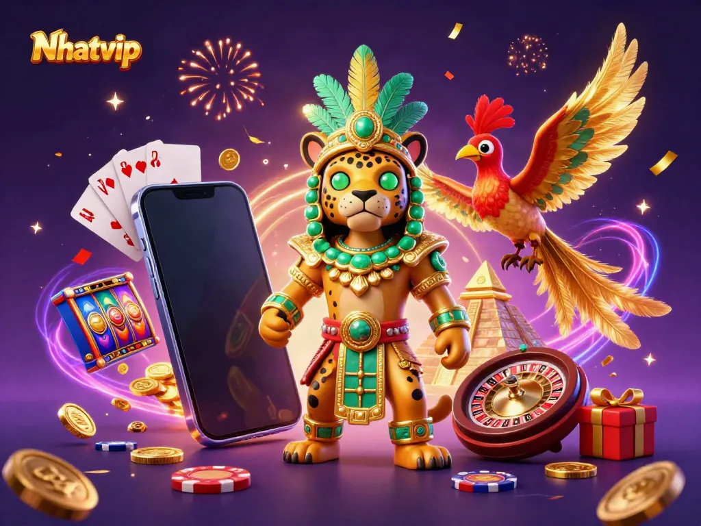 Nhatvip players enjoying an exciting casino scene with vibrant graphics and dynamic gameplay elements.