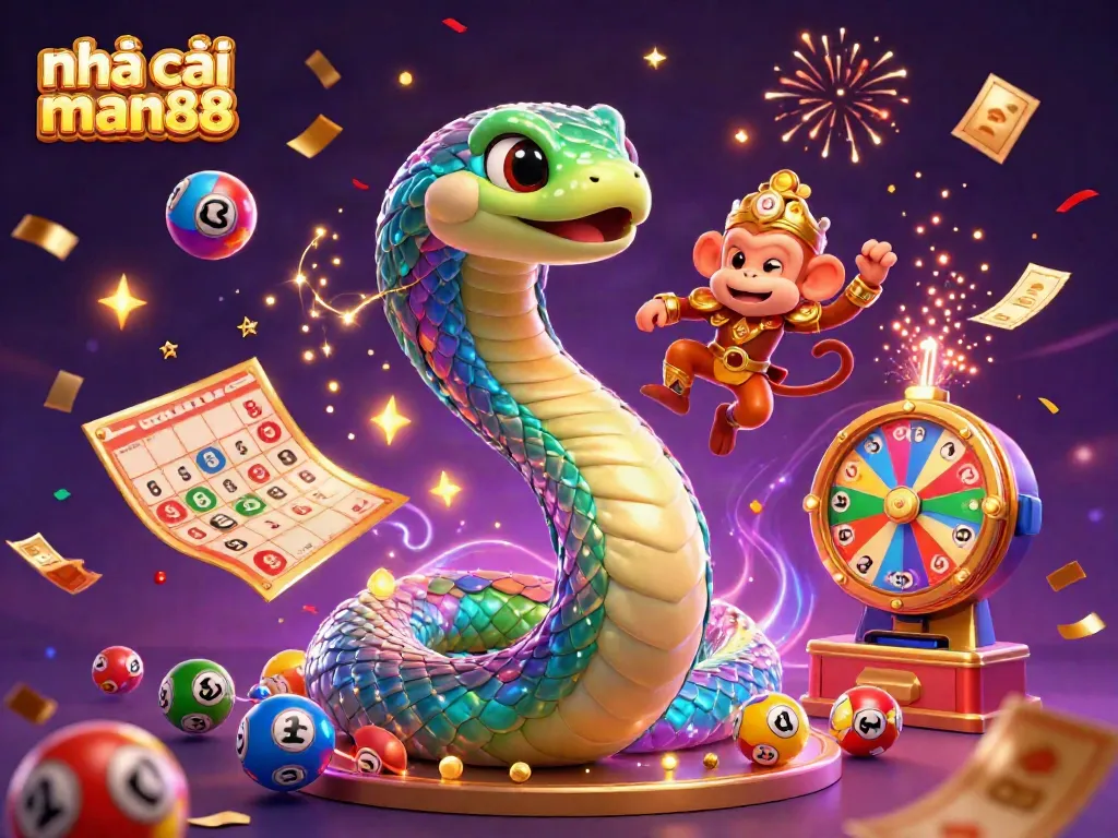 Experience vibrant gaming at nhà cái man88 with dynamic lottery elements and captivating characters.